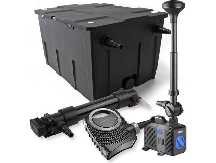 SunSun, Brunnen + Gartenteich, 1-Kammer Filter Set 1 60000l 36W UVC Teich Klärer NEO10000 80W Pumpe Springbrunn von Galaxus