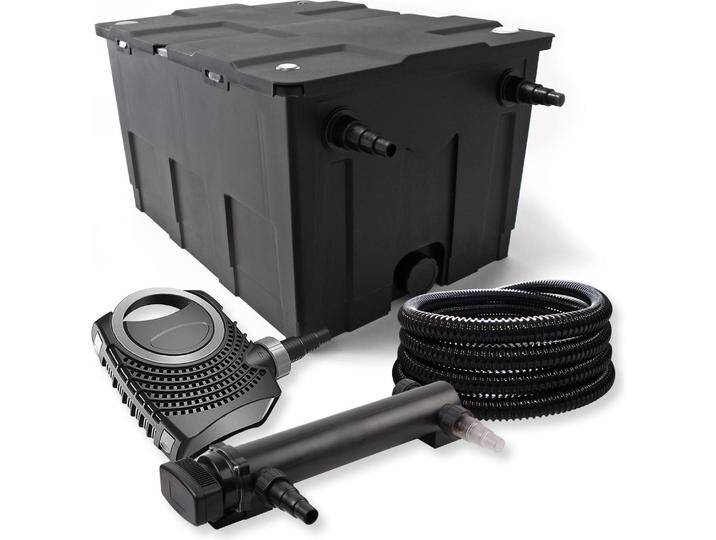 SunSun, Brunnen + Gartenteich, 1-Kammer Filter Set 60000l 18W UVC 3er Teich Klärer NEO8000 70W Pumpe Schlauch von Galaxus