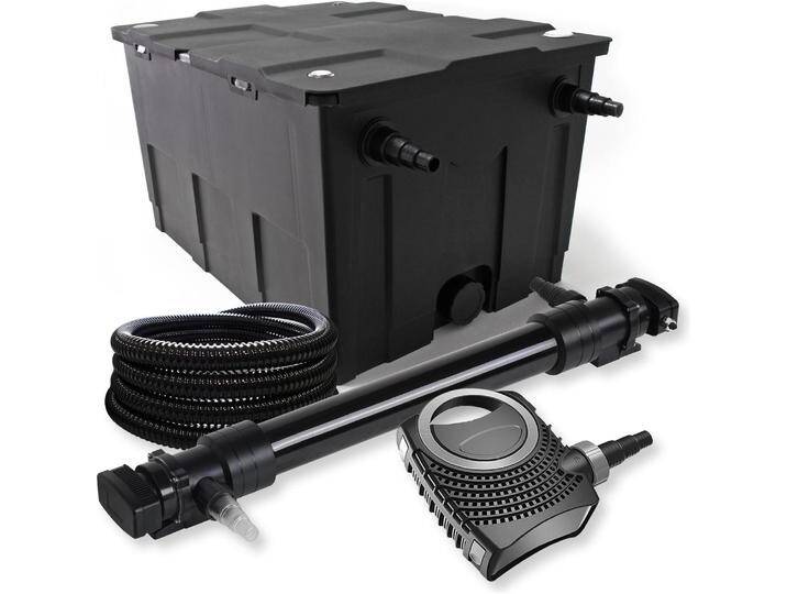 SunSun, Brunnen + Gartenteich, 1-Kammer Filter Set 60000l 72W UVC 6er Teich Klärer NEO10000 80W Pumpe Schlauch von Galaxus