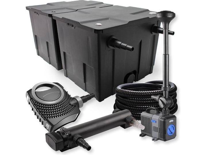 SunSun, Brunnen + Gartenteich, 2-Kammer FilterSet 60000l 24W UVC Teich Klärer NEO8000 70W Schlauch Springbrunne von Galaxus