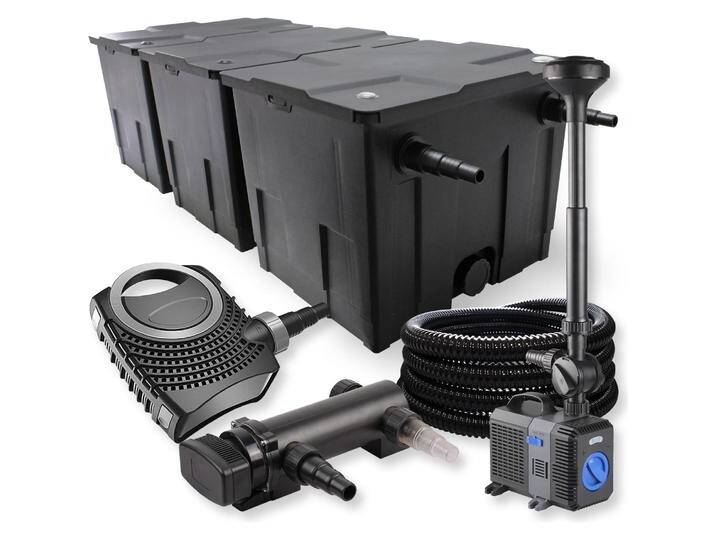 SunSun, Brunnen + Gartenteich, 3-Kammer FilterSet 90000l 18W UVC Teich Klärer NEO7000 50W Schlauch Springbrunne SunSun, Brunnen + Gartenteich, 3-Kammer FilterSet 90000l 18W UVC Teich Klärer NEO7000 50W Schlauch Springbrunne von Galaxus