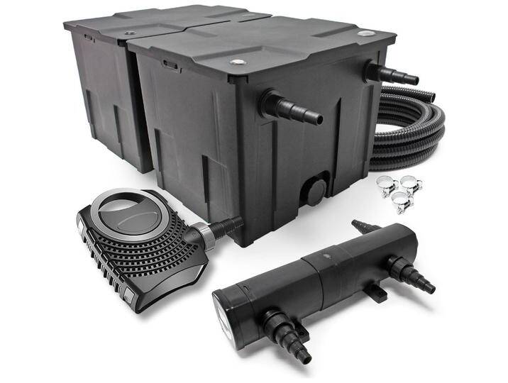 SunSun, Brunnen + Gartenteich, CBF-350B CUV-224 24W SET NEO12000 Pumpe Schlauch Teichfilterset von Galaxus