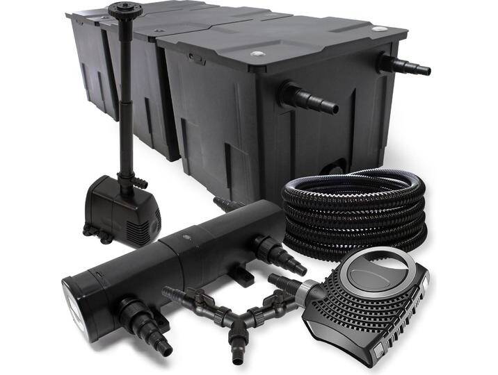 SunSun, Brunnen + Gartenteich, Filter 90000l Teich 18W Klärer NEO10000 80W Pumpe Schlauch Springbrunnen von Galaxus