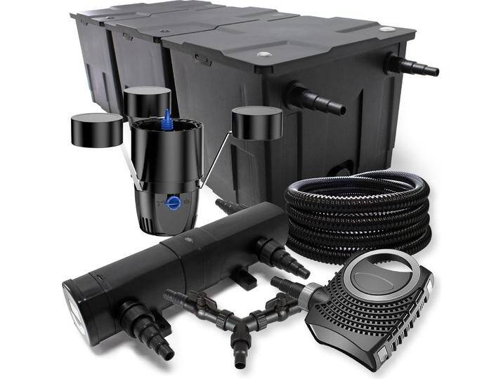 SunSun, Brunnen + Gartenteich, Filter 90000l Teich 36W Klärer NEO10000 80W Pumpe 25m Schlauch Skimmer SunSun, Brunnen + Gartenteich, Filter 90000l Teich 36W Klärer NEO10000 80W Pumpe 25m Schlauch Skimmer von Galaxus