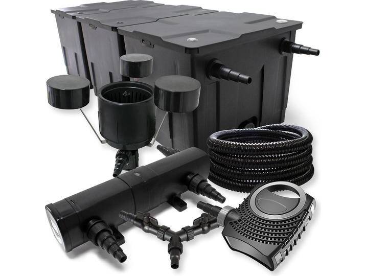 SunSun, Brunnen + Gartenteich, Filter Set 90000l Teich 18W Klärer NEO8000 70W Pumpe 25m Schlauch Skimmer SunSun, Brunnen + Gartenteich, Filter Set 90000l Teich 18W Klärer NEO8000 70W Pumpe 25m Schlauch Skimmer von Galaxus