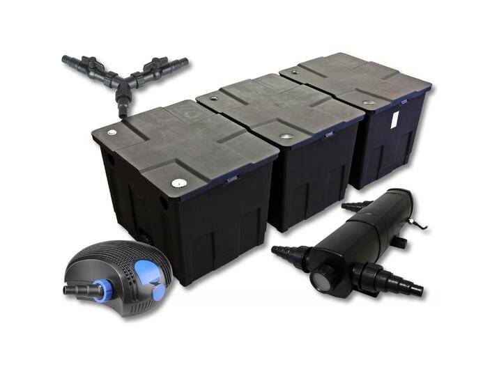 SunSun, Brunnen + Gartenteich, Filter Set für 90000l Teich mit 18W Teichklärer und 100W ECO Pumpe SunSun, Brunnen + Gartenteich, Filter Set für 90000l Teich mit 18W Teichklärer und 100W ECO Pumpe von Galaxus