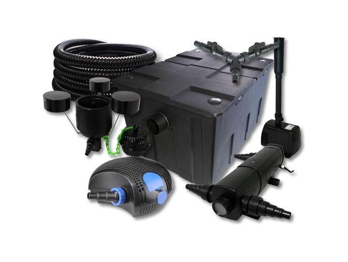 SunSun, Brunnen + Gartenteich, TeichFilter Set 60000l 18W UVC 100W Pumpe Schlauch Skimmer Springbrunnen von Galaxus