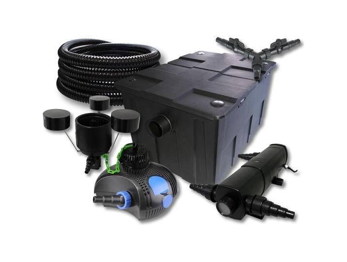 SunSun, Brunnen + Gartenteich, TeichFilter Set 60000l 24W Klärer,100W ECO Pumpe 25m Schlauch Skimmer SunSun, Brunnen + Gartenteich, TeichFilter Set 60000l 24W Klärer,100W ECO Pumpe 25m Schlauch Skimmer von Galaxus