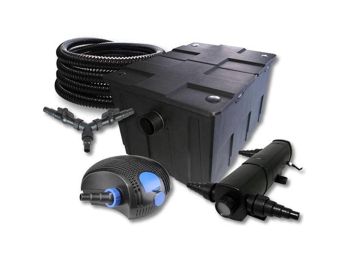 SunSun, Brunnen + Gartenteich, TeichFilter Set 60000l mit 24W Teichklärer,100W ECO Pumpe 25m Schlauch SunSun, Brunnen + Gartenteich, TeichFilter Set 60000l mit 24W Teichklärer,100W ECO Pumpe 25m Schlauch von Galaxus