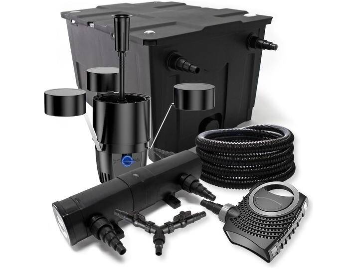 SunSun, Brunnen + Gartenteich, Teichfilter Set 60000l 24W Klärer NEO8000 70W Pumpe 25m Schlauch Skimmer SunSun, Brunnen + Gartenteich, Teichfilter Set 60000l 24W Klärer NEO8000 70W Pumpe 25m Schlauch Skimmer von Galaxus