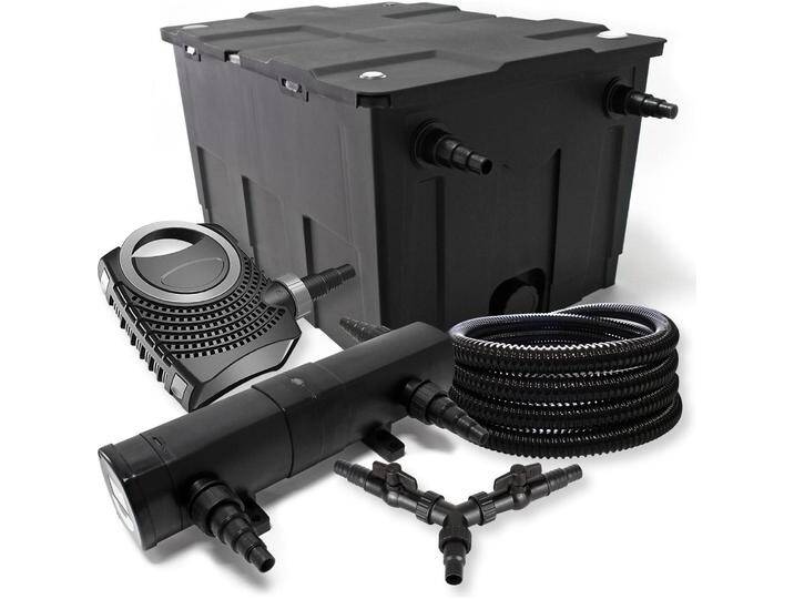 SunSun, Brunnen + Gartenteich, Teichfilter Set 60000l 24W Teichklärer NEO8000 70W Pumpe 25m Schlauch SunSun, Brunnen + Gartenteich, Teichfilter Set 60000l 24W Teichklärer NEO8000 70W Pumpe 25m Schlauch von Galaxus