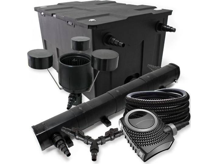 SunSun, Brunnen + Gartenteich, Teichfilter Set 60000l 72W Klärer NEO8000 70W Pumpe 25m Schlauch Skimmer SunSun, Brunnen + Gartenteich, Teichfilter Set 60000l 72W Klärer NEO8000 70W Pumpe 25m Schlauch Skimmer von Galaxus