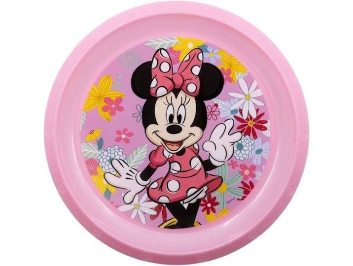Tinisu, Kindergeschirr + Kinderbesteck, Minnie Maus Plastik-Teller Kunststoffset fÃ¼r Kinder - Mikrowelle geeignet von Galaxus