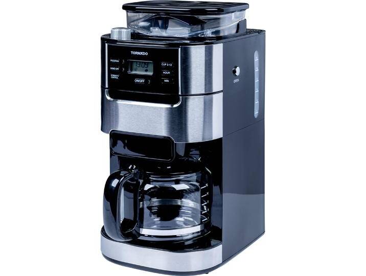 Tornado Kaffeevollautomat TCM-1025A-GS, Filterkaffeemaschine, Schwarz Tornado Kaffeevollautomat TCM-1025A-GS, Filterkaffeemaschine, Schwarz von Galaxus