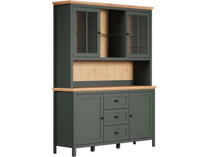 Trendteam, Vitrine + Buffetschrank, Stanton (146 x 45 x 198 cm) von Galaxus