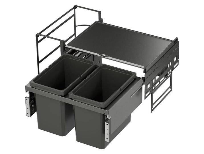 Vauth-Sagel VS ENVI Water Abfalltrennsystem KB 800 mm 2 x 22 L lava, Abfalleimer Vauth-Sagel VS ENVI Water Abfalltrennsystem KB 800 mm 2 x 22 L lava, Abfalleimer von Galaxus