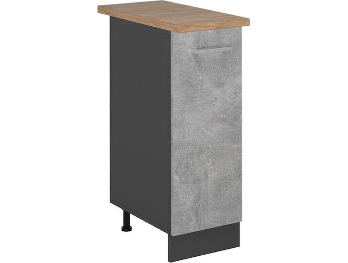 Vicco, Regal, Apothekerschrank R-Line, Beton/Anthrazit, 30 cm, AP Eiche von Galaxus