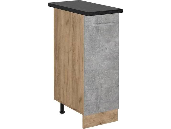Vicco, Regal, Apothekerschrank R-Line, Beton/Goldkraft Eiche, 30 cm, AP Anthrazit von Galaxus