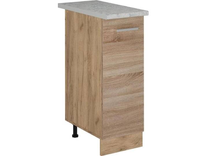 Vicco, Regal, Apothekerschrank R-Line, Sonoma/Goldkraft Eiche, 30 cm AP Marmor von Galaxus