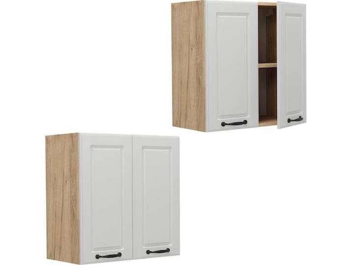 Vicco, Regal, Hängeschrank R-Line, Weiss Landhaus/Goldkraft Eiche, 60 cm (60 x 60 x 31 cm) von Galaxus