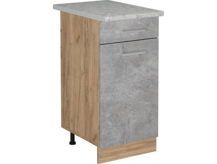 Vicco, Regal, Küchenunterschrank R-Line, Beton/Goldkraft Eiche, 40 cm AP Marmor Vicco, Regal, Küchenunterschrank R-Line, Beton/Goldkraft Eiche, 40 cm AP Marmor von Galaxus