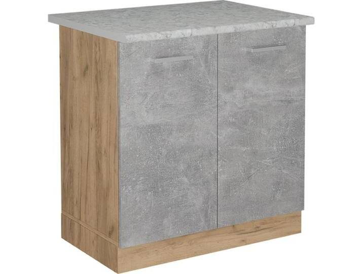 Vicco, Regal, Küchenunterschrank R-Line, Beton/Goldkraft Eiche, 80 cm AP Marmor Vicco, Regal, Küchenunterschrank R-Line, Beton/Goldkraft Eiche, 80 cm AP Marmor von Galaxus