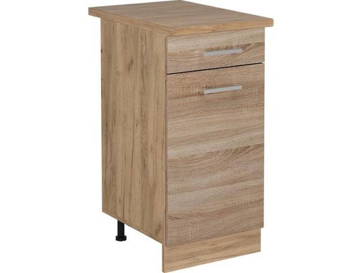 Vicco, Regal, Küchenunterschrank R-Line, Sonoma/Goldkraft Eiche, 40 cm, AP Eiche von Galaxus