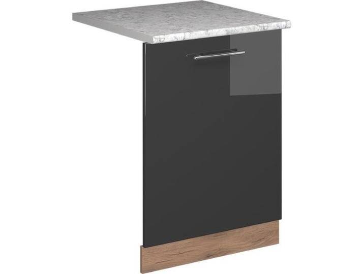 Vicco Fame-Line, Anthrazit Hochglanz/Goldkraft Eiche, 60 cm, AP Marmor, Geschirrspüler Zubehör, Grau von Galaxus
