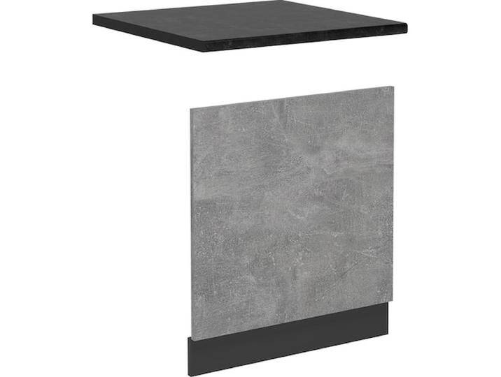 Vicco Geschirrspülblende R-Line, Beton/Anthrazit, 60 cm, AP Anthrazit, Geschirrspüler Zubehör, Grau von Galaxus