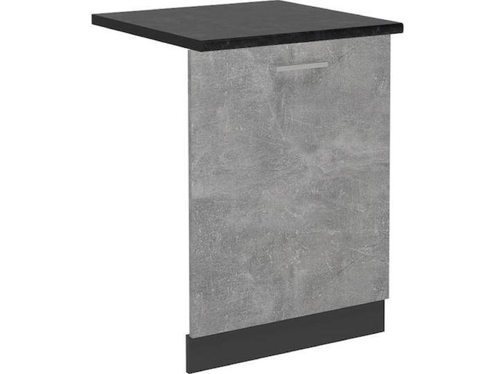 Vicco Geschirrspülblende R-Line, Beton/Anthrazit, 60 cm, AP Marmor, Geschirrspüler Zubehör, Grau von Galaxus
