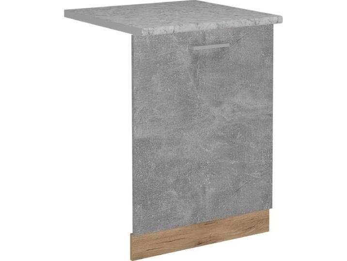 Vicco Geschirrspülblende R-Line, Beton/Goldkraft Eiche, 60 cm, AP Marmor, Geschirrspüler Zubehör, Grau von Galaxus