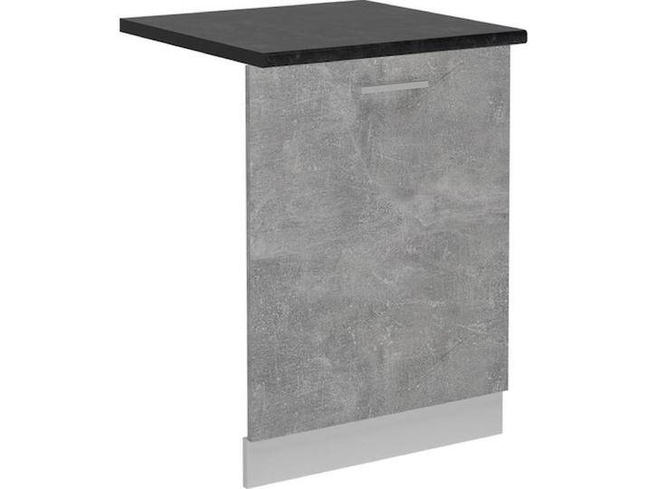 Vicco Geschirrspülblende R-Line, Beton/Weiss, 60 cm, AP Anthrazit, Geschirrspüler Zubehör, Weiss von Galaxus