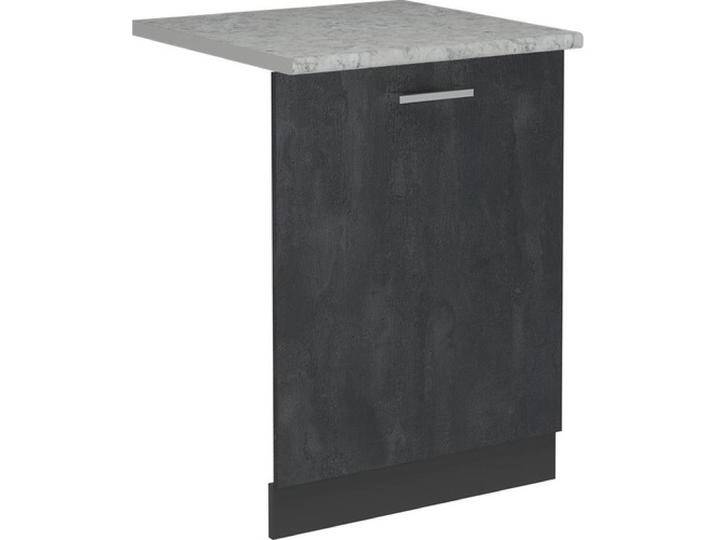 Vicco R-Line, Schwarz Beton/Anthrazit, 60 cm, AP Marmor, Geschirrspüler Zubehör, Schwarz von Galaxus