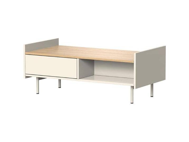 Vichy, Couchtisch + Beistelltisch, Couchtisch Velina, Creme/Eiche, 100 x 50 cm mit 2 Schubladen Vichy, Couchtisch + Beistelltisch, Couchtisch Velina, Creme/Eiche, 100 x 50 cm mit 2 Schubladen von Galaxus