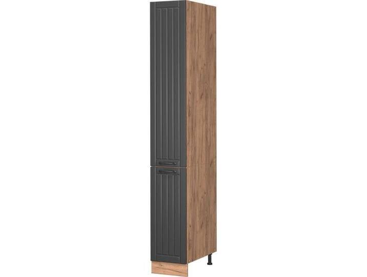 Vicco, Regal, Apothekerschrank Fame-Line, Dunkelgrau/Goldkraft Eiche, 30 cm von Galaxus