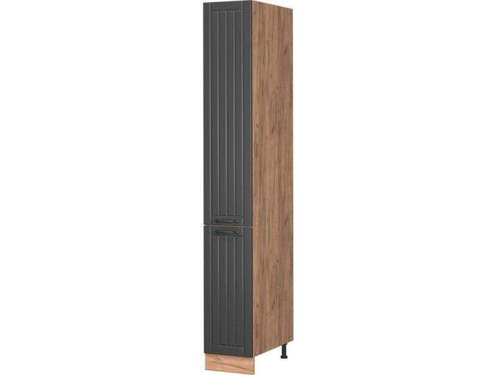 Vicco, Regal, Apothekerschrank Fame-Line, Dunkelgrau/Goldkraft Eiche, 30 cm von Galaxus