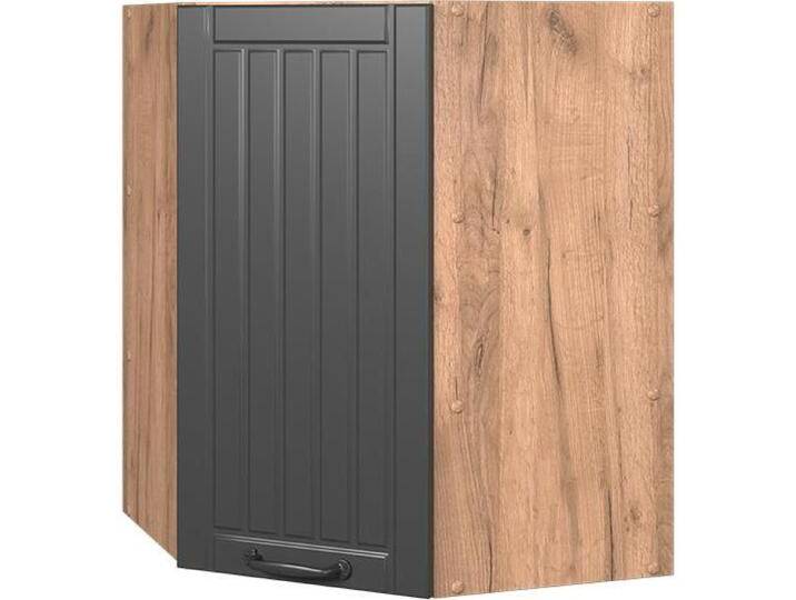 Vicco, Regal, Eckhängeschrank Fame-Line, Dunkelgrau/Goldkraft Eiche, 57 cm von Galaxus