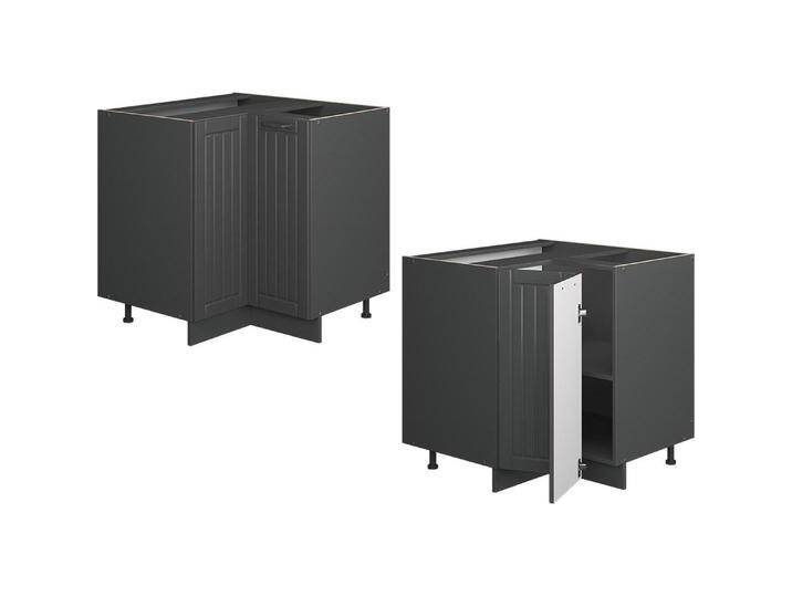 Vicco, Regal, Eckunterschrank Fame-Line, Dunkelgrau/Anthrazit, 80.5 cm, AP Anthrazit Vicco, Regal, Eckunterschrank Fame-Line, Dunkelgrau/Anthrazit, 80.5 cm, AP Anthrazit von Galaxus