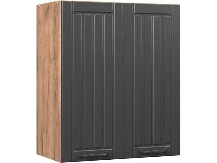 Vicco, Regal, Hängeschrank Fame-Line, Dunkelgrau/Goldkraft Eiche, 60 cm von Galaxus