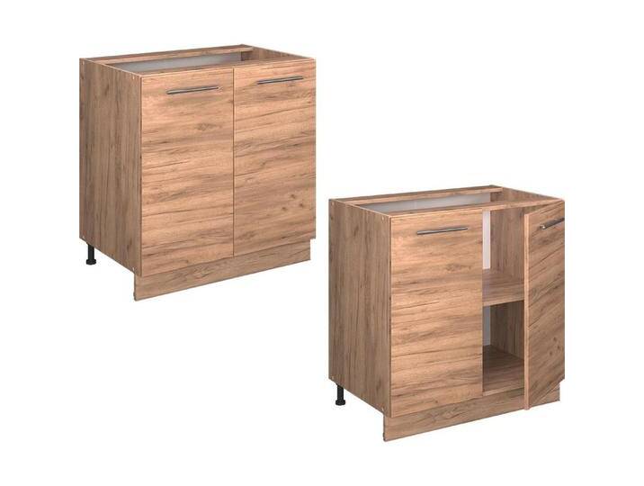 Vicco, Regal, Spülenunterschrank Fame-Line, Goldkraft Eiche/Goldkraft Eiche, 80 cm mit Regal, AP Marmor Vicco, Regal, Spülenunterschrank Fame-Line, Goldkraft Eiche/Goldkraft Eiche, 80 cm mit Regal, AP Marmor von Galaxus