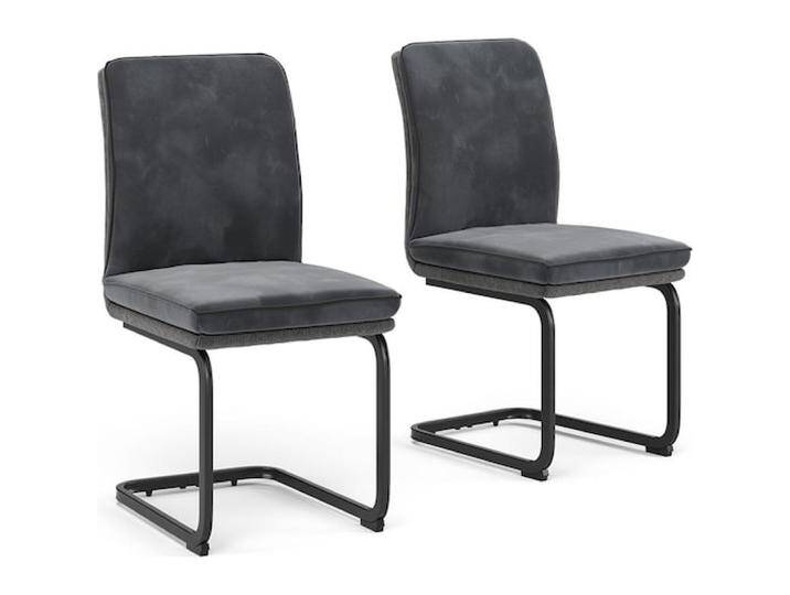 Vichy, Stühle, Freischwinger Eleganza, Anthrazit, 2er Set Vichy, Stühle, Freischwinger Eleganza, Anthrazit, 2er Set von Galaxus