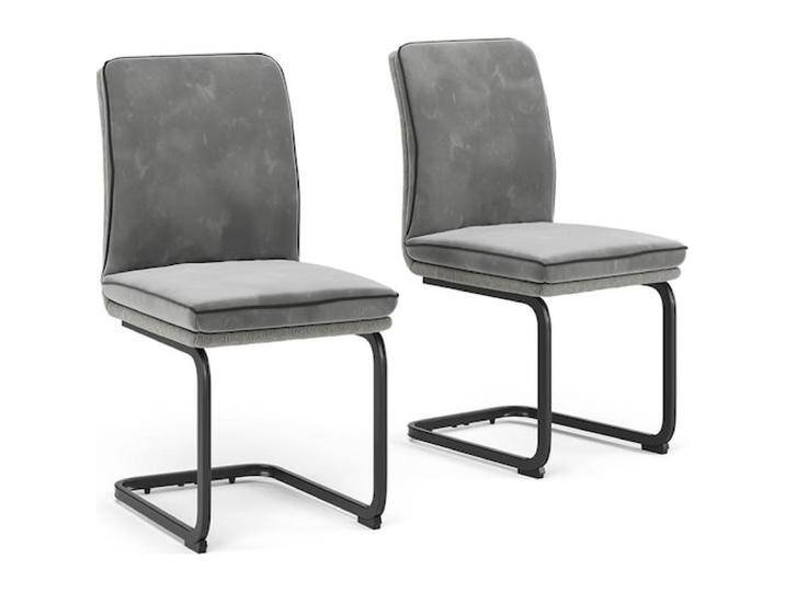 Vichy, Stühle, Freischwinger Eleganza, Grau, 2er Set von Galaxus