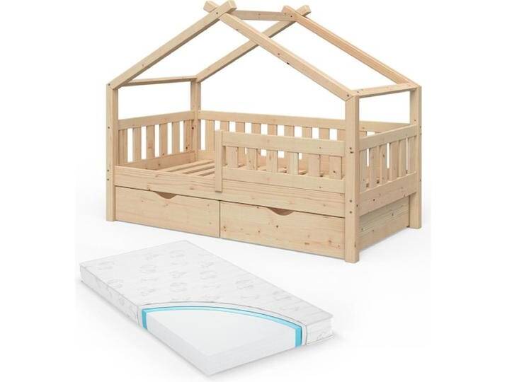 VitaliSpa, Kinderbett, Design mit 2 Schubladen und Matratze (80 x 160 cm) von Galaxus