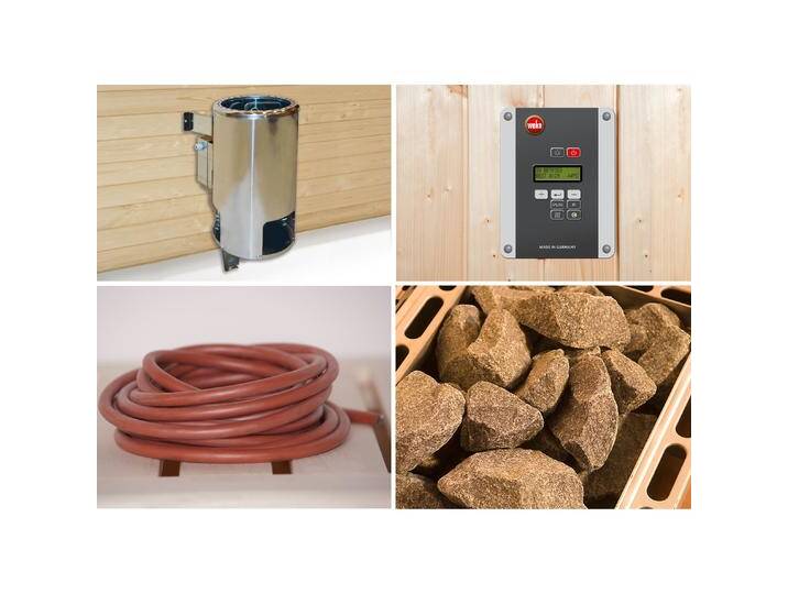 Weka, Sauna Zubehör, Saunaofenset 1 - 3,6 kW OS 230 V mit Ofenanschlusskabel von Galaxus