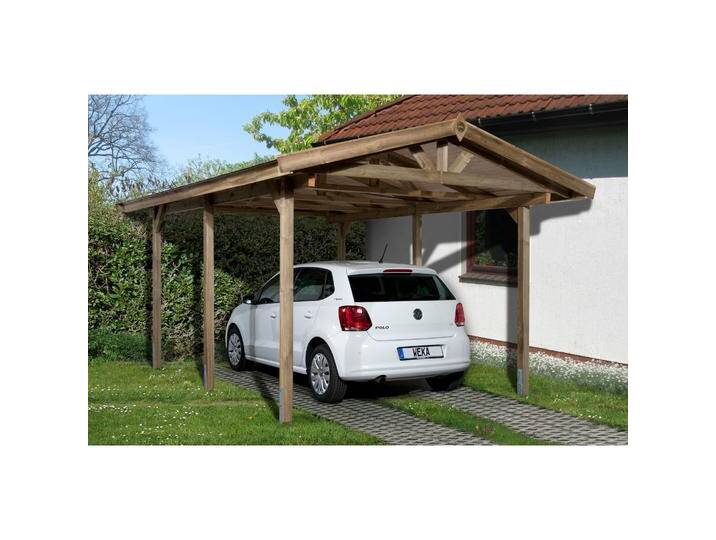Weka Holzbau, Carport + Garage, Satteldachcarport 611 von Galaxus