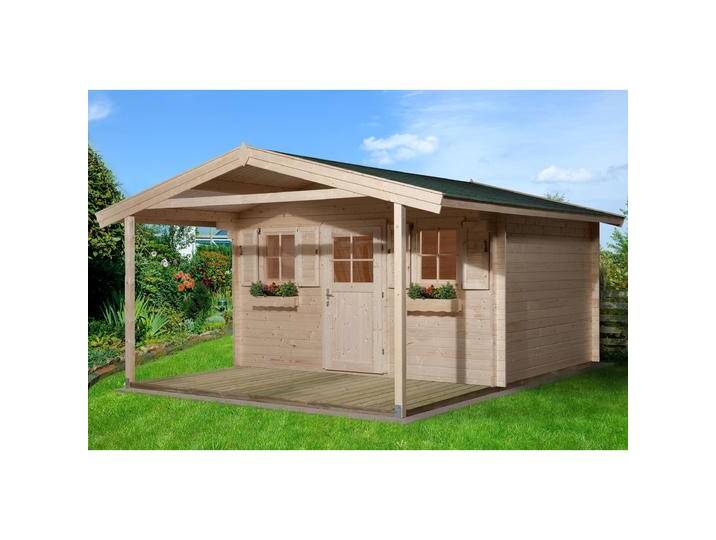 Weka Holzbau, Gartenhaus + Gartenschrank, 110 A Gr.1 von Galaxus