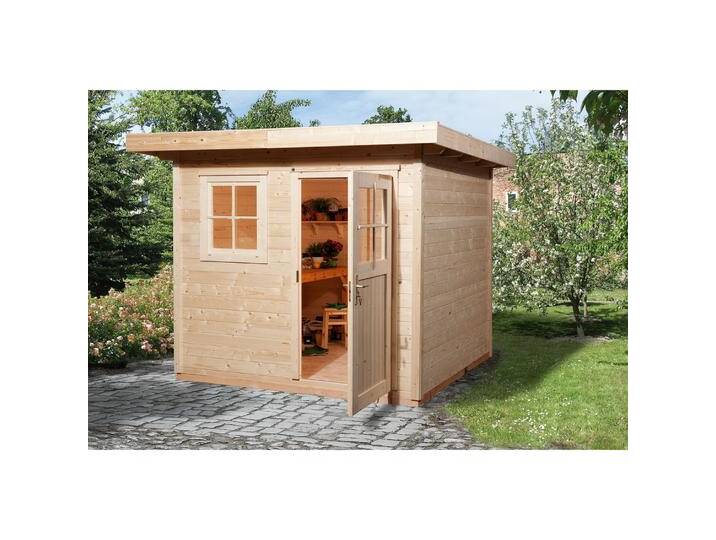 Weka Holzbau, Gartenhaus + Gartenschrank, 170 Gr.2 mit Fussboden von Galaxus