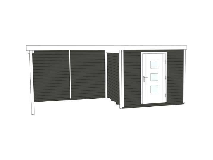 Weka Holzbau, Gartenhaus + Gartenschrank, 401 Gr.2 von Galaxus