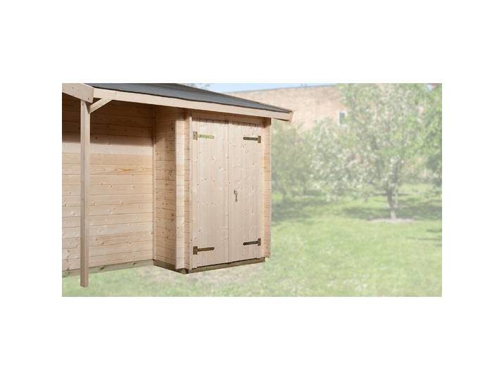 Weka Holzbau, Gartenhaus + Gartenschrank, Anbauschrank mit Schleppdach für klassisches Stecksystem von Galaxus