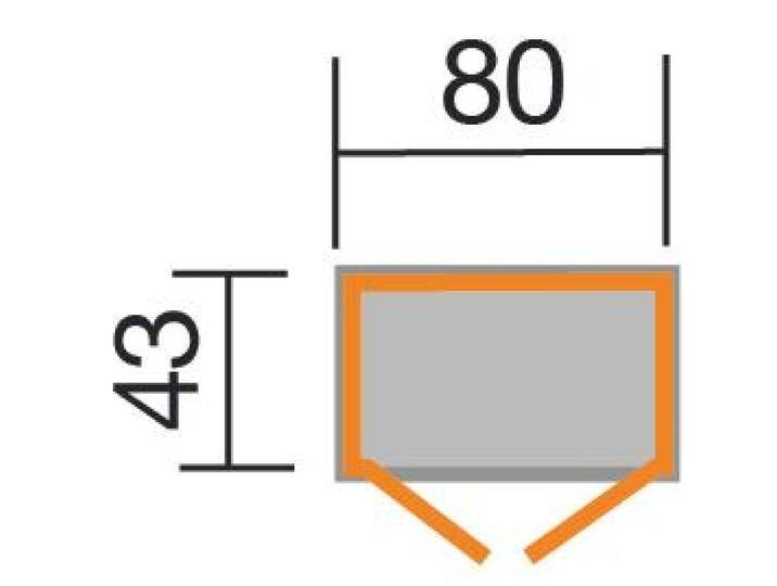 Weka Holzbau, Gartenhaus + Gartenschrank, Balkon/Terrassenschrank 195 A von Galaxus